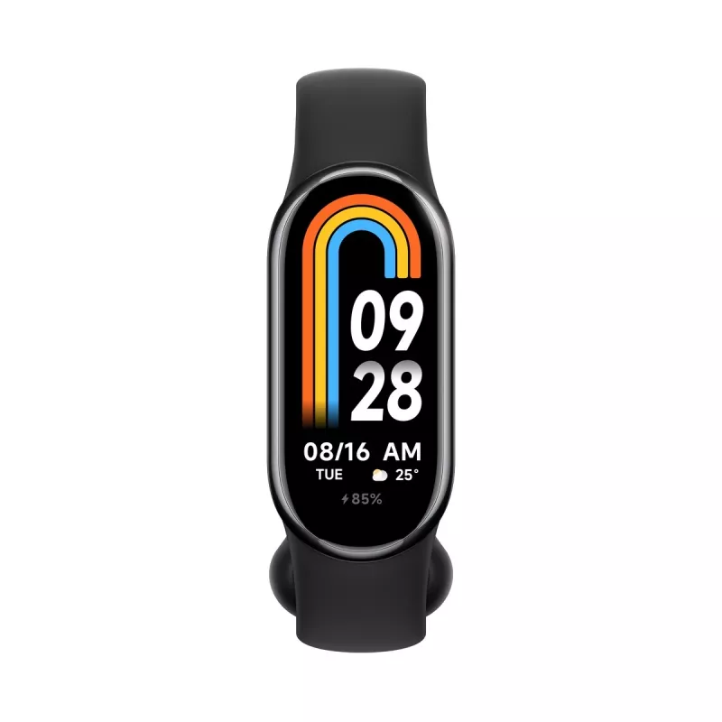 Xiaomi Smart Band 8 Must, Fitness Tracker, Bluetooth 5.1, 190mAh, 1.62, 5 ATM, Kiirendusandur, PPG Andur, Güroskoop