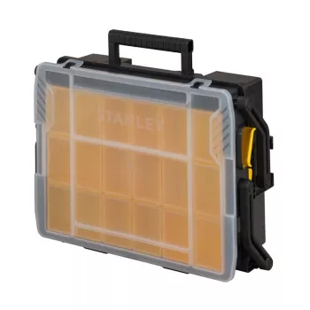Väikeste osade kast Stanley Sortmaster Multilevel Organizer Must Läbipaistev 400x420x315 mm