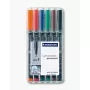 Püsiv marker Staedtler 318 WP6 Must Sinine Pruun Roheline Oranž Punane