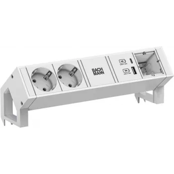Pistikupesadega pikendusjuhe Bachmann DESK2, 2x CEE 7/3 pistikupesa, mudel 902.3213