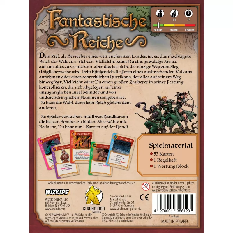 Fantastische Reiche, kaardimäng