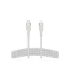Belkin BOOST CHARGE - Lightning-Kabel - 24 pin USB-C männlich zu Lightning männlich - 2 m - weiß - für Apple iPad/iPhone/iPod (Lightning)
