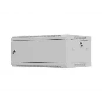 Seinale paigaldatav 19-tolline paigalduskapp LANBERG WF01-6404-00S 4U 600×450 mm, hall