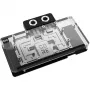 Graafikakaardi vesijahutusplokk Alphacool Core RX 9070 XT Hellhound+ Transparent Chrome tagaplaadiga