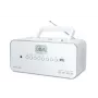 Kantav stereosüsteem Muse M-28RDW — CD/MP3-mängija, FM/MW-tuuner, 3 W RMS, valge, 1,4 kg