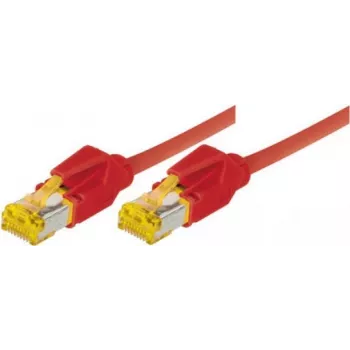Tecline Premium - ühenduskaabel - RJ-45 (M) kuni RJ-45 (M) - 50 cm - SFTP, PiMF -Cat.7 toorkaabel (kaabel) / CAT 6a (pordid) - varjestatud, halogeenivaba, takerdumisvastane - punane (70700R)