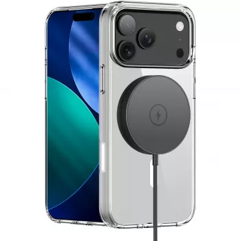 Nevox StyleShell SHOCKFlex - iPhone 17 Pro Max ühildub MagSafe läbipaistev