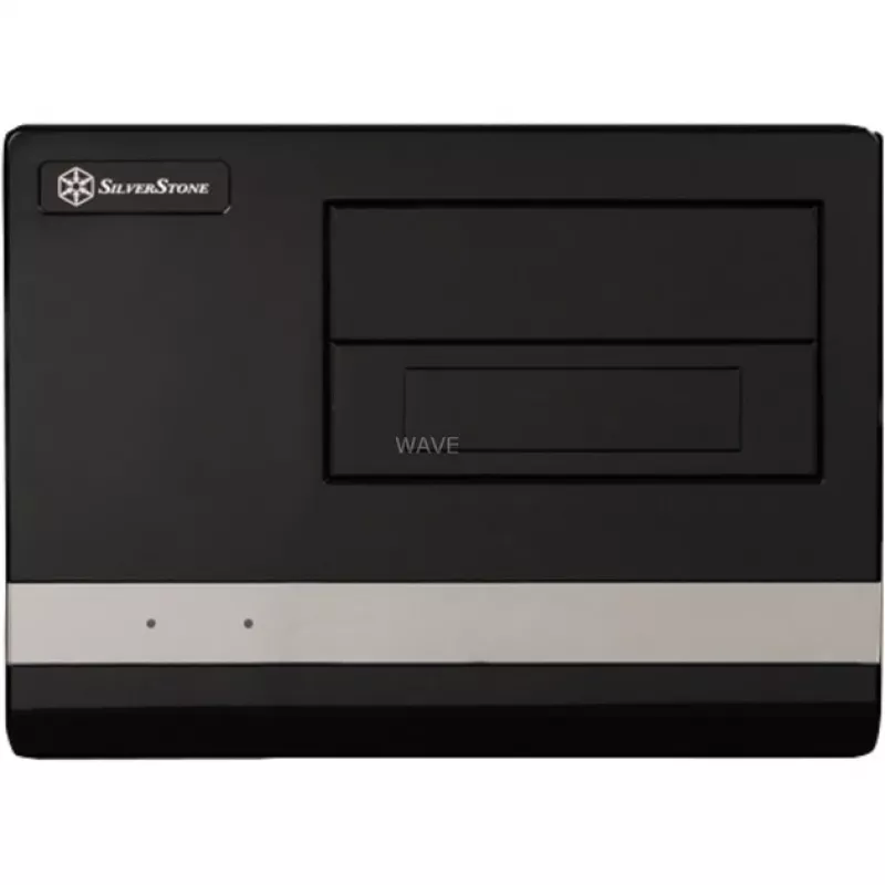 PC-korpus SILVERSTONE SG02-F Small Form Factor SFF Micro ATX, 2x3,5-tollised pesad, USB 3.0, must