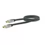 HDMI kaabel SCHWAIGER HDM0150G 063 — 1,5 m, HDMI tüüp A isane-isane, kullatud kontaktidega, must/hall