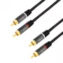 LogiLink CA1202 helikaabel 1 m 2 x RCA must (CA1202)