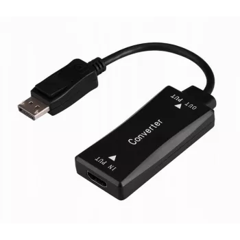 Video kaabli adapter GEMBIRD A-HDMIF30-DPM-01 HDMI tüüp A DisplayPortile 0,15 m must