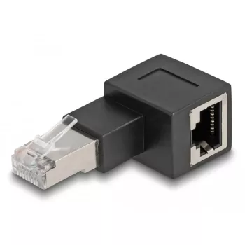 Delock - võrguadapter - RJ-45 (M) paremale nurga all RJ-45 (W) - CAT 6a