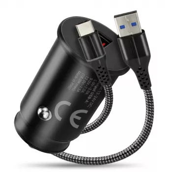 Autolaadija everActive CC-15QC QC3.0 18W 1x USB kaabliga