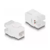 DeLOCK Keystone LSA Set RJ45 RJ11 Cat.6 must klõpsuga hoidik