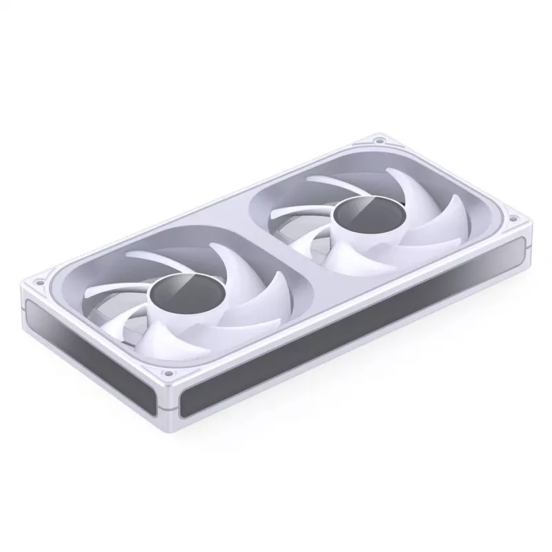 JONSBO ZB-240W 2x120mm ARGB PWM korpuse ventilaatorid - valge