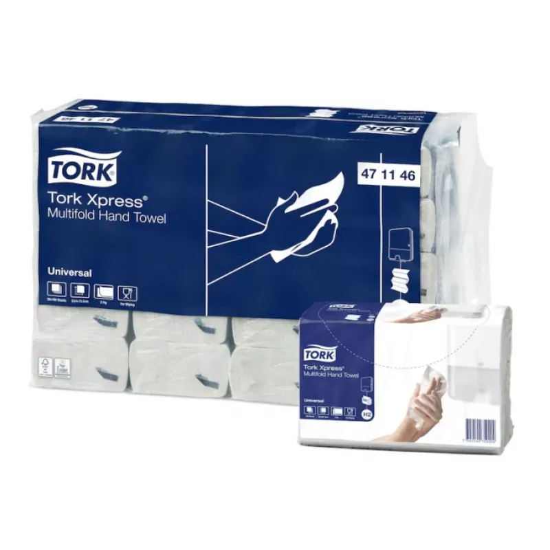 Lehtsalvrätik Tork Xpress Multifold Universal H2, 2-kihiline, 23,4 x 21,3 cm (20 tk)