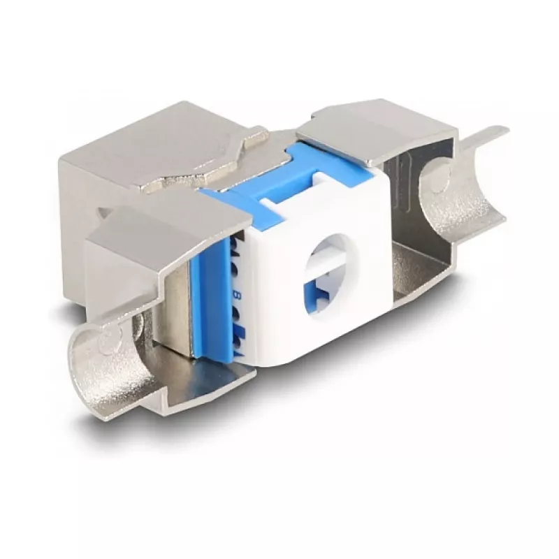 DeLOCK Keystone-moodul RJ45 pesa LSA-le Cat.8.1 tööriistavaba lame metallist