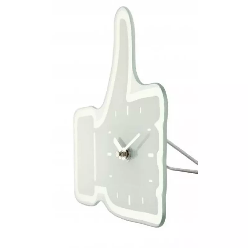 NeXtime kell 5185wi Mini Thumbs Up, 20,5x21 cm, sein, valge/hõbedane