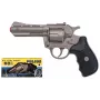 Metallist mängurevolver Pulio Police 33/0 (mudel 15533) — metallkonstruktsioon, mängumürskude tulistamine