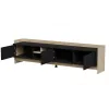 Cama RTV PORTO 3D Kapp 190x38x50 tamm/must
