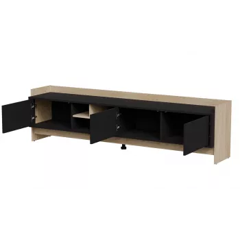 Cama RTV PORTO 3D Kapp 190x38x50 tamm/must