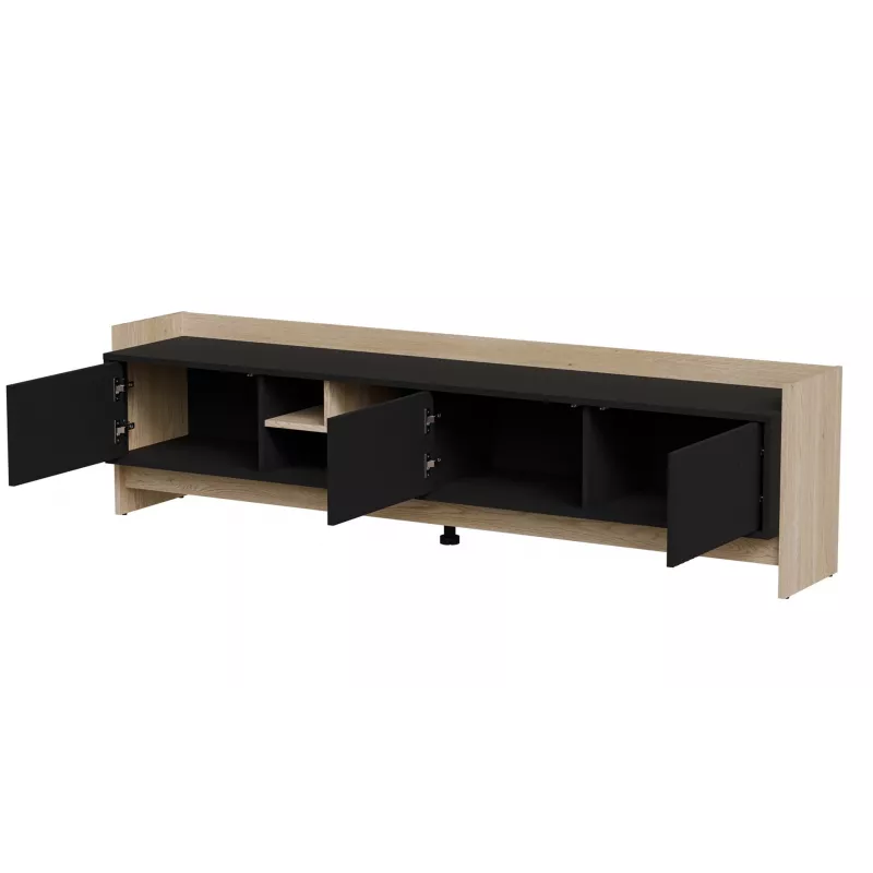 Cama RTV PORTO 3D Kapp 190x38x50 tamm/must
