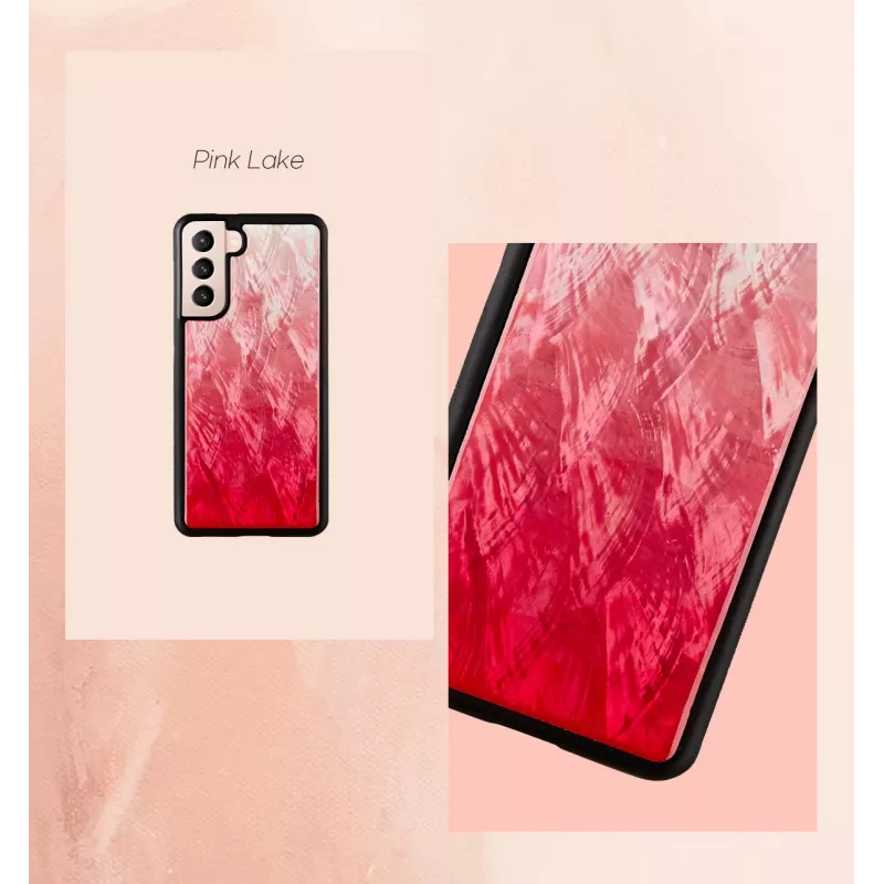 iKinsi telefoniümbris Samsung Galaxy S21 Ultra jaoks — pink lake Must