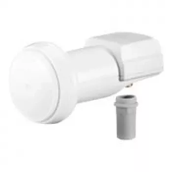 Wentronic Goobay Universal Single LNB, valge-hall – digitaalne SAT LNB (DVB-S2) ühele kasutajale (4K/HDTV/3D vastuvõtt) (67269)