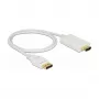Video kaabliadapter DeLOCK 83817 1 m DisplayPort HDMI valge