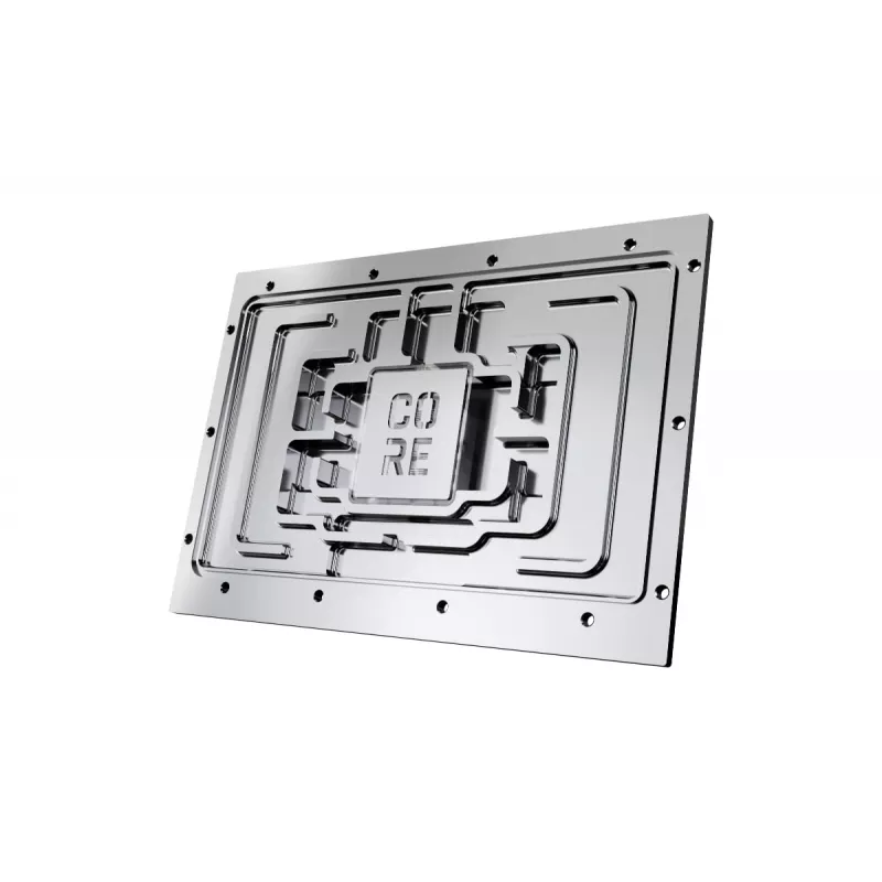 Taustplaat Alphacool 10269 Akrüül Alumiinium Kroom Vask Nailon Must 155.5x235.9x34mm