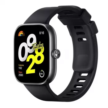 Xiaomi Redmi Watch 4 – nutikell rihmaga – TPU – must – randme suurus: 135–205 mm – ekraan 5 cm (1,97)