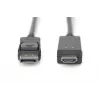 Adapterkaabel Displayport 1.2 lukustusega 4K 60Hz UHD tüüp DP/HDMI A M/M must 2 m