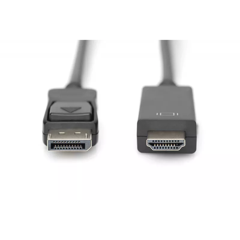Adapterkaabel Displayport 1.2 lukustusega 4K 60Hz UHD tüüp DP/HDMI A M/M must 2 m