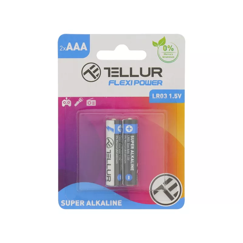 Aku Tellur Flexi Power AAA LR03 1,5 V, 2 tk komplekt