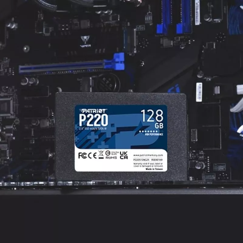 2,5 Patriot P220 128 GB (schwarz, SATA III 6 Gb/s, 2,5)