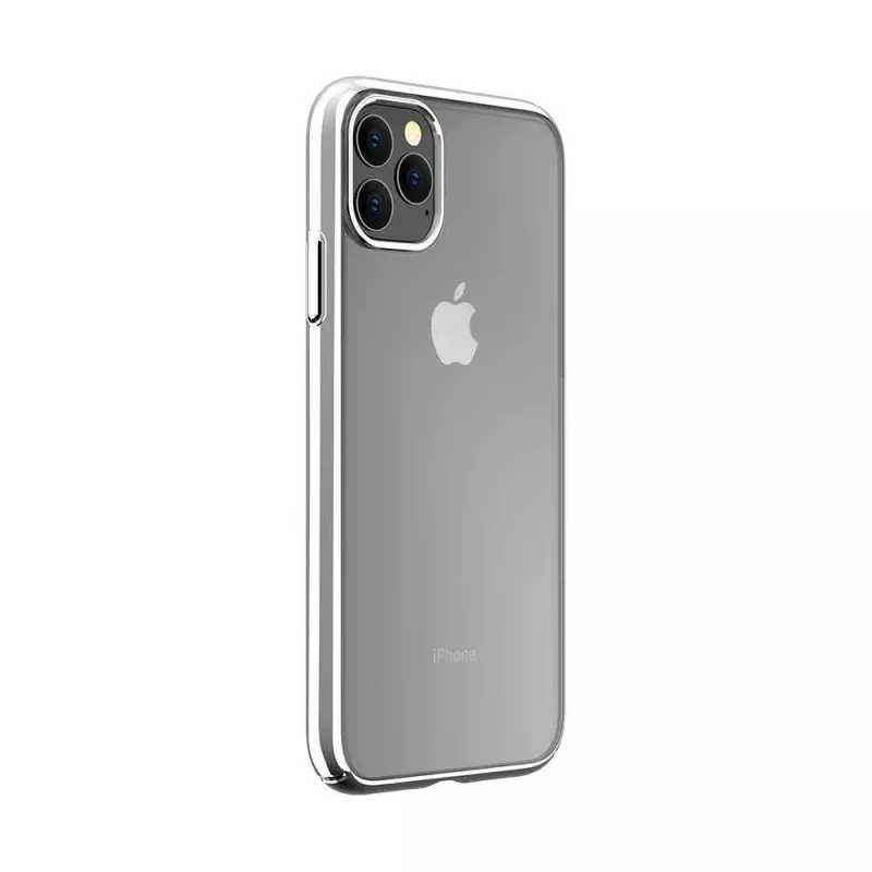 Kaitsev kõva ümbris Devia Glimmer seeria iPhone 11 Pro jaoks, hõbedane, polükarbonaat