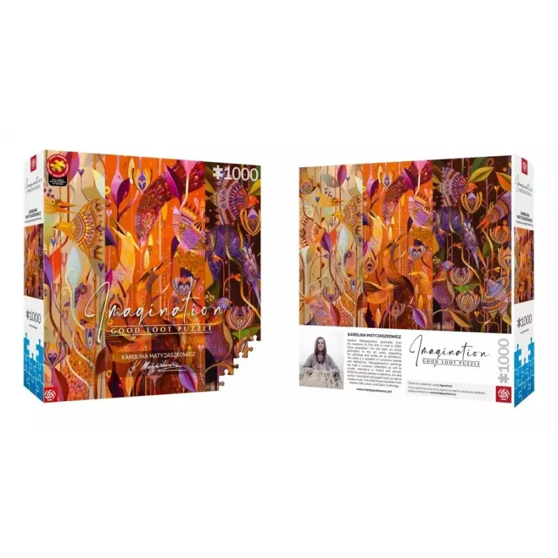 Puzzle Good Loot Imagination - Karolina Matyjaszkowicz: In the Bird Thicket - Triptühhon 1000 tk