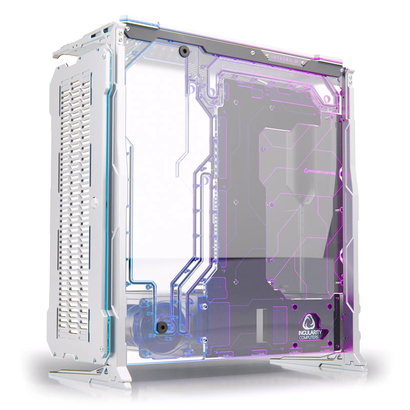 Arvutikorpus Triton Spectre Integra-M Elite by Singularity Computers — hõbedane