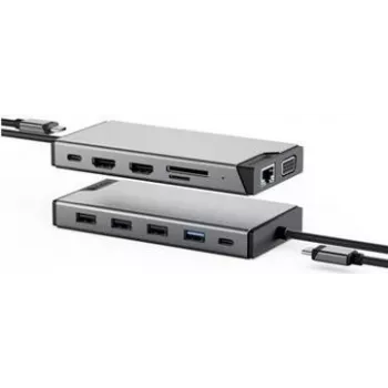 Dokkimisjaam ALOGIC DUCDDV3V2 12-in-1 Triple Display USB-C toiteedastuse ja mitmepordilise ühenduvusega