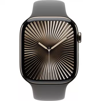 Apple Watch S10 Natur Titanium Sport Band Steingrau M/L GPS + Cellular 46mm MWYA3QF/A 2024
