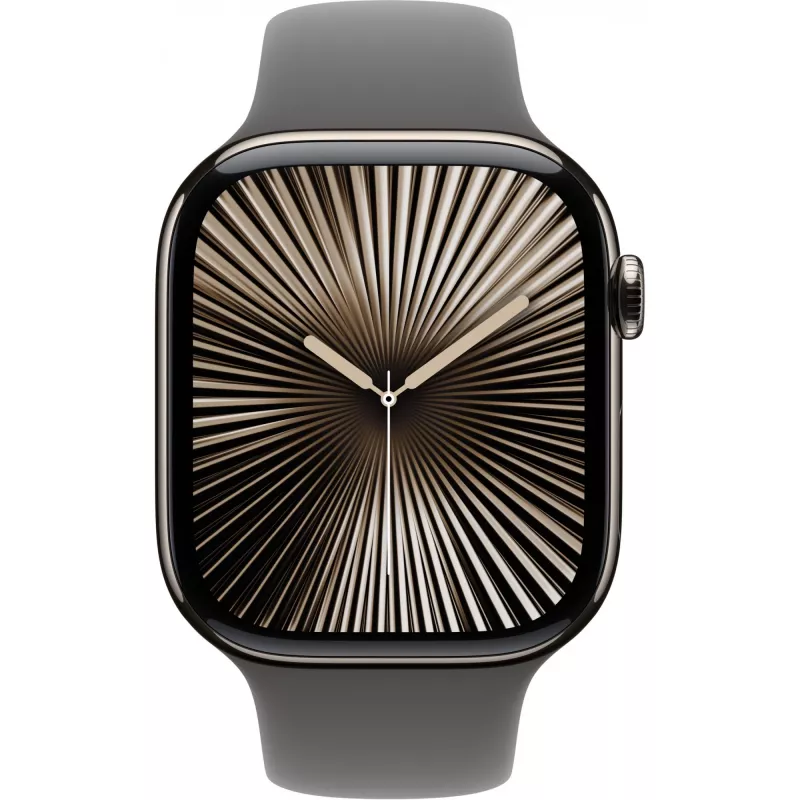 Apple Watch S10 Natur Titanium Sport Band Steingrau M/L GPS + Cellular 46mm MWYA3QF/A 2024