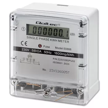 Ühefaasiline elektrooniline energiatarbimise arvesti 230V LDC