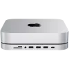 Satechi USB-C alumiiniumist alus ja jaotur Apple Mac mini jaoks (hõbedane)