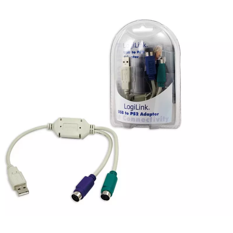 LogiLink Adapter USB - 2x PS/2 AU0004A