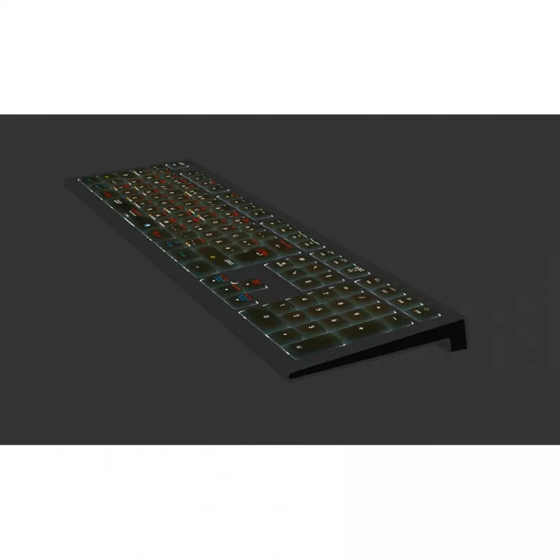 Logickeyboard LKB-OSX-A2M-DE klaviatuur USB QWERTZ saksa must (LKB-OSX-A2M-DE)
