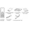 IP-telefon Grandstream DP725 juhtmeta telefonitoru, hall, 1,8-tolline TFT-ekraan, 20 liini, Li-Ion 1500 mAh
