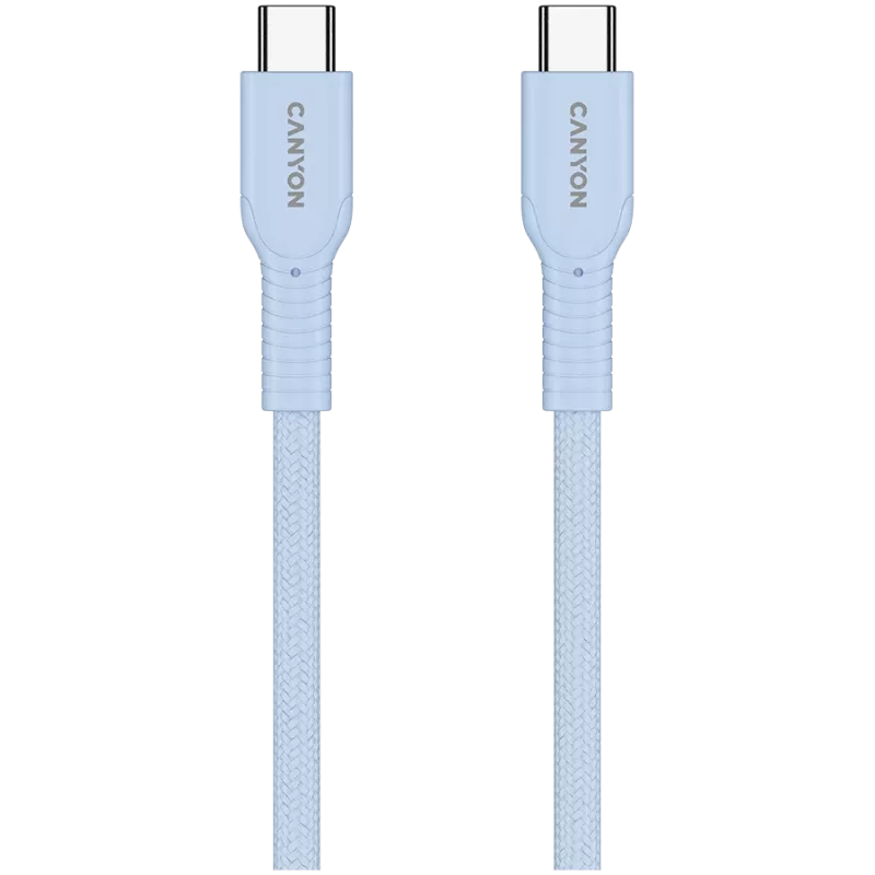 CANYON kaabel OnWire 60CL C-C 60W COLOR Punutud 1m Hele-sinine