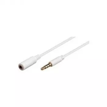 Microconnect IPOD003A helikaabel 1 m 3,5 mm valge