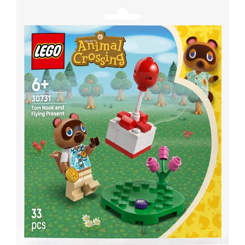 30731 Animal Crossing Tom Nook ja õhupallikingitus, ehitusmänguasi polükott
