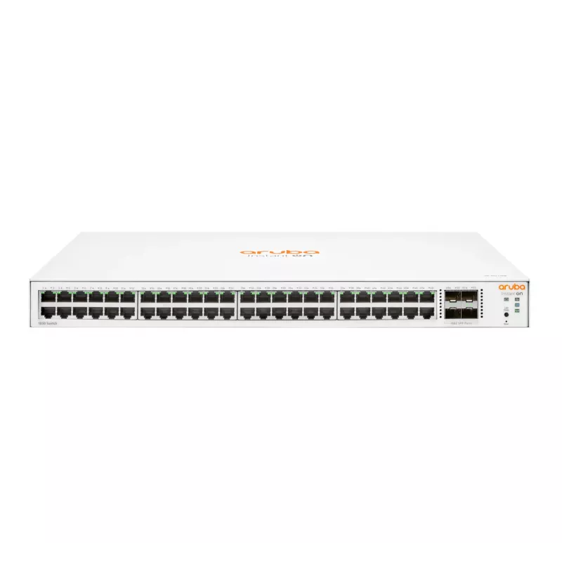HPE Aruba Networking Aruba Instant On 1830 48G 4SFP Hallatav L2 Gigabit Ethernet (10/100/1000) 1U